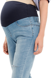 221510B1 Raw Hem Maternity Slim Jeans