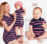 13710D Polo Striped Baby Bodysuit