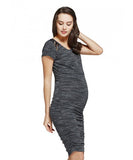 171007Z Stone and Lace Maternity & Nursing Bodycon Dress