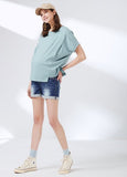 211515B7 Maternity Ripped Denim Shorts