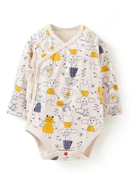 250733Y2-NB Aliens Newborn Cotton Long Sleeve Bodysuit