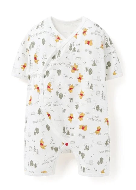 251835W1-NB Disney Winnie The Pooh New Born Short Sleeve Jumpsuit