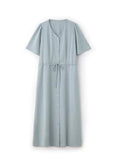 251002B4 Elegant V-Neck Maternity & Nursing Dress