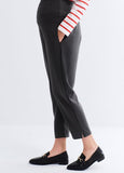 242527Z3 Split-Hem Maternity Pants - Charcoal