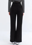 242531X1 Knit Maternity Straight Leg Pants - Black