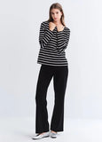 242531X1 Knit Maternity Straight Leg Pants - Black