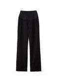 242531X1 Knit Maternity Straight Leg Pants - Black