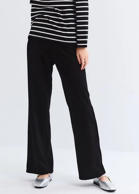 242531X1 Knit Maternity Straight Leg Pants - Black