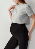 252303X1 Ultra Stretch Cropped Maternity Pants - Black