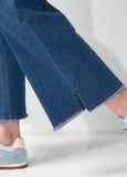 252534B6 Denim Maternity Wide Leg Jeans - Blue