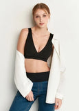 250825X1 Ultra Silky Crossover Sleeping & Nursing Bra - Black