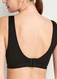 250825X1 Ultra Silky Crossover Sleeping & Nursing Bra - Black