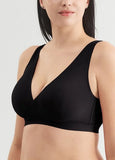 220822X1 Ultra Breezy Crossover Nursing Sleep Bra - Black
