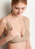 250825C2 Ultra Silky Crossover Sleeping & Nursing Bra - Khaki