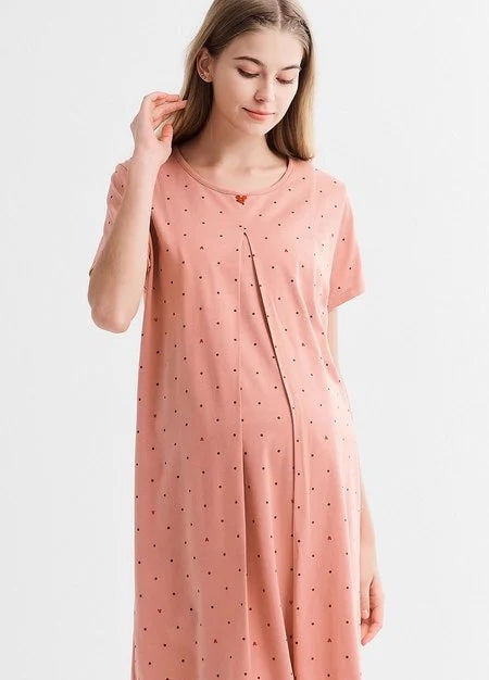 230892D2 Mickey Dotty Maternity & Nursing Pyjama Dress