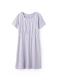 251617P2 Crinkle Cotton Maternity & Nursing Pyjama Dress