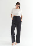241531B2 Pleated Maternity Straight Leg Pants - Sage