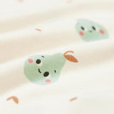 240734C1-NB Pear Newborn Cotton Long Sleeve Romper