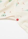 240734C1-NB Pear Newborn Cotton Long Sleeve Romper