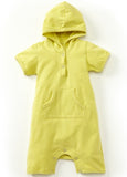 13704Y Mustard Apricot Wash Baby Suit with Pouch Pockets & Hoodie