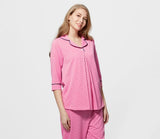 181786D Dotted Maternity & Nursing Shirt Pajama Set