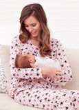 172890D Minnie Design Maternity and Nursing Jammies
