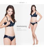 9890N (NAVY) Checkers and Lace Flexiwire Maternity & Nursng Bra