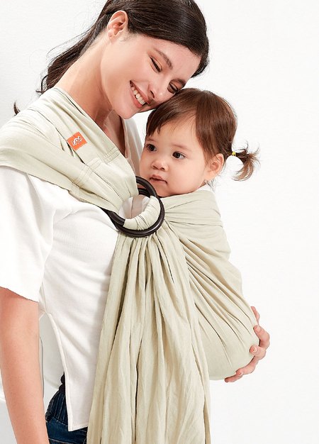 Ring Sling Carrier Easy To Use Baby Sling 220967C2-F Solid Linen
