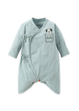210820B Newborn Cotton Long  Sleeve Romper 2 Pack