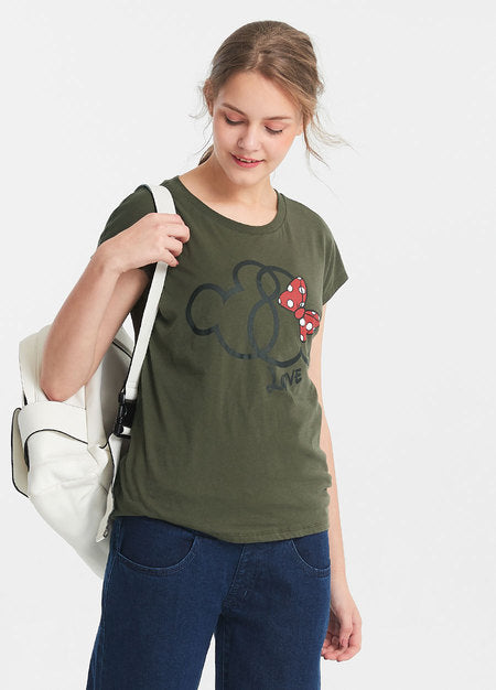 191804G Mickey and Minnie Maternity and Nursing Tee