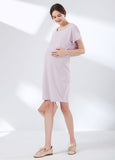 211008P Asymmetric 2 Piece Maternity & Nursing Dress
