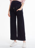192518B Wide Leg Cropped Maternity Jeans