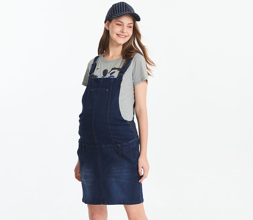 Armoire | Rent this Reconnect Gretel Sleeveless Straight Neck Pinafore  Maternity Dress
